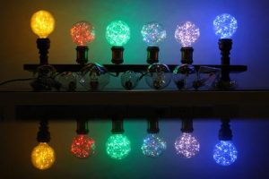 RGB kolekcia žiaroviek
