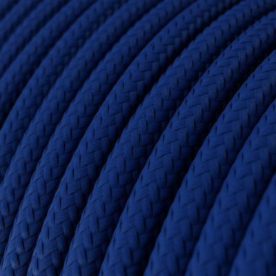 Kábel dvojžilový v podobe textilnej šnúry v kráľovskej modrej farbe, 2 x 0.75mm, 1 meter