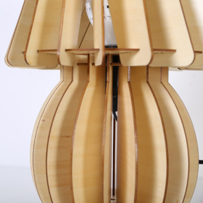 Originálne stolové drevené svietidlo z kolekcie iWood - MUSHROOM1