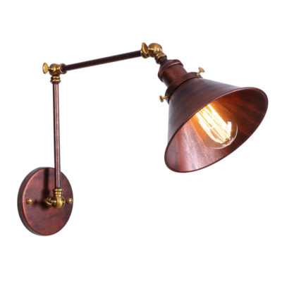Nástenná historická lampa Provence v staro medenej farbe (1)