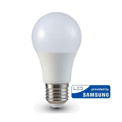 LED Žiarovka SAMSUNG čip, E27, 9W, Teplá biela, 806lm je veľmi kvalitná žiarovka, ktorá obsahuje originálny čip od prestížnej značky SAMSUNG (1)