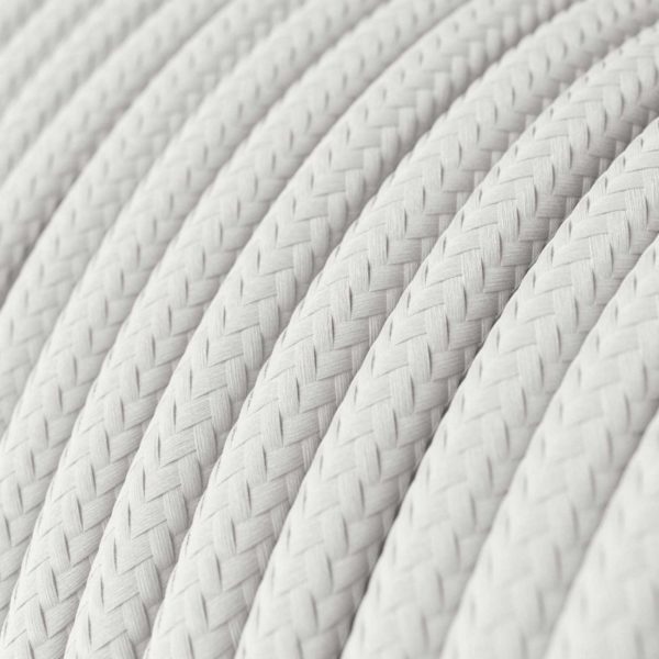 Kábel trojžilový v podobe textilnej šnúry v bielej farbe, umelý hodváb, 3 x 0.75mm, 1 meter - Image 2