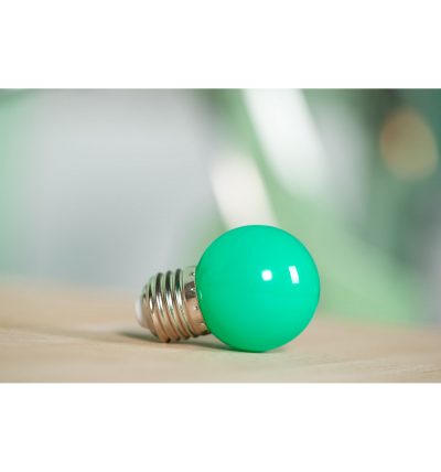 LED Dekoratívna žiarovka pre svetelné šnúry a reťaze, E27, 1W, Zelená farba (3)