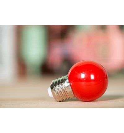 LED Dekoratívna žiarovka pre svetelné šnúry a reťaze, E27, 1W, Červená farba (3)