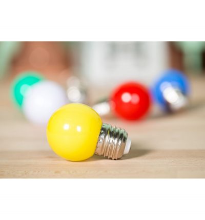 LED Dekoratívna žiarovka pre svetelné šnúry a reťaze, E27, 1W, Žltá farba (3)