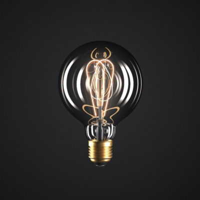 Edison Soft žiarovka, Dymová LED žiarovka - GLOBUS - 5W, E27, Stmievateľná, 2000K (1)