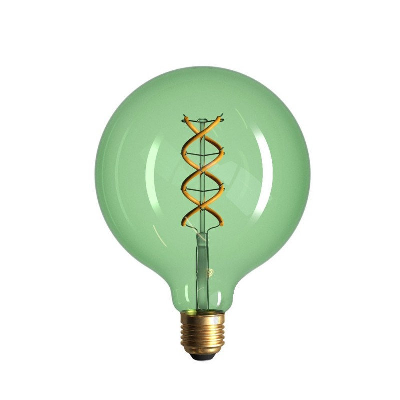 Edison Soft žiarovka, Smaragdová LED žiarovka - SPHERE - 5W, E27, Stmievateľná, 2200K (1)