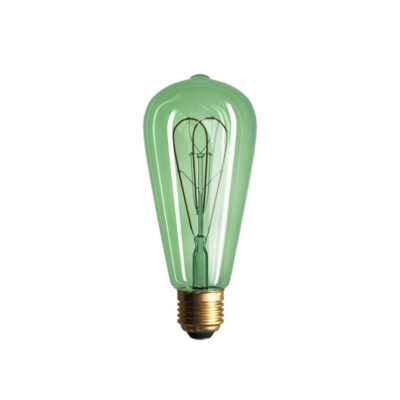 Edison Soft žiarovka, Smaragdová LED žiarovka - TEARDROP - 5W, E27, Stmievateľná, 2200K (1)