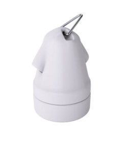 Závesná porcelánová objímka s päticou E27 •  Italy • biela