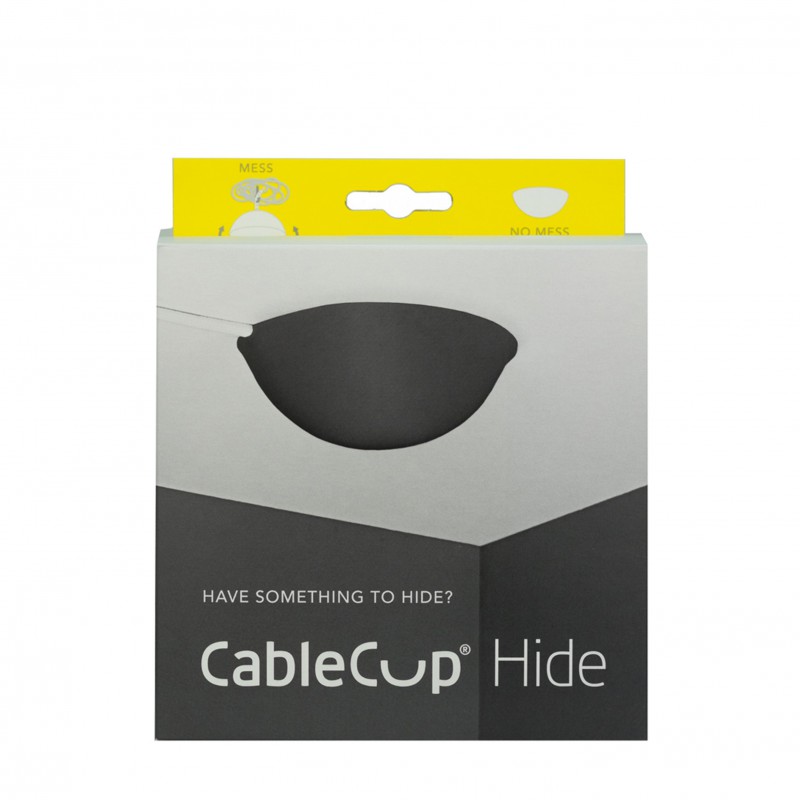 Stropná krytka káblov - Cable Cup Hide v čiernej farbe