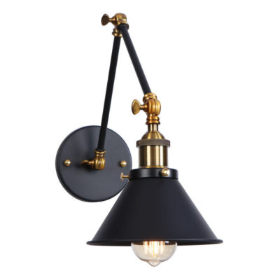 Nástenná historická lampa Provence v čiernej farbe je luxusné svietidlo v historickom štýle. Svietidlo je vhodné ako prisvetlenie k stolíku (2)