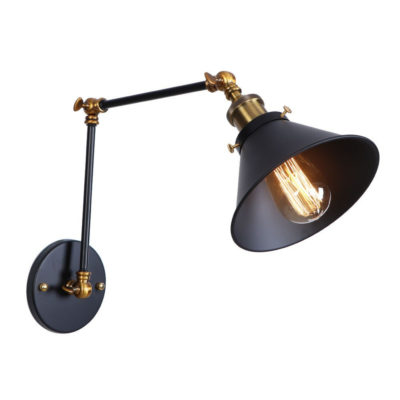 Nástenná historická lampa Provence v čiernej farbe je luxusné svietidlo v historickom štýle. Svietidlo je vhodné ako prisvetlenie k stolíku (3)