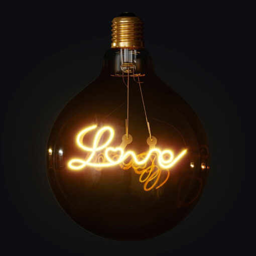 Edison Soft žiarovka pre závesné lampy, Love, E27, 250lm, 5W, Teplá biela, stmievateľná | Daylight Italia - Image 2
