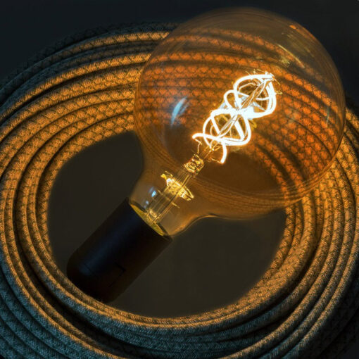 Edison Soft žiarovka, Jantárová LED žiarovka - SPHERE - 5W, E27, Stmievateľná, 2000K | Daylight Italia - Image 2