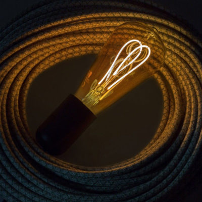 Edison Soft žiarovka, Jantárová LED žiarovka - TEARDROP - 5W, E27, Stmievateľná, 2000K (2)