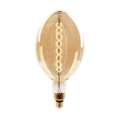Edison Soft Filament žiarovka, SPIRAL ROCKET - 8W, E27, 500lm, Stmievateľná, Teplá biela
