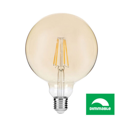 LED Filament žiarovka AVIDE, G95, 8W, E27, 806lm, Stmievateľná (2)