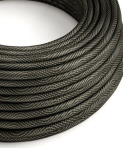 Textilný kábel Optical Vertigo - čierna:šedá, 2 x 0.75mm, 1 meter
