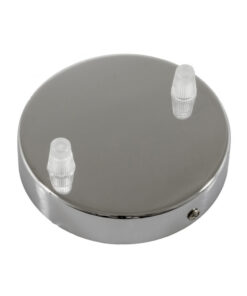 Chrómový stropný držiak pre 2 svietidlá, 12cm, kov