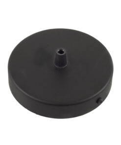 Čierny matný stropný držiak pre 1 svietidlo, 12cm, kov