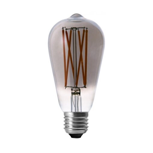 LED Žiarovka TEARDROP s dymovým sklom, E27, 130lm, 4W, Teplá biela, stmievateľná | Amarcords