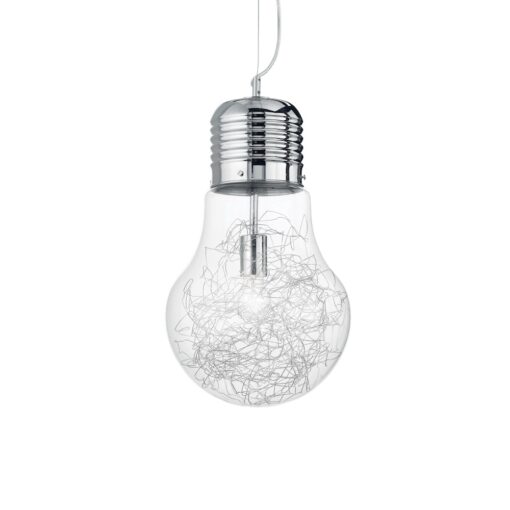 Sklenené kreatívne svietidlo v tvare žiarovky LUCE MAX SP1 BIG | Ideal Lux