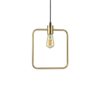 Závesné geometrické svietidlo ABC SP1 SQUARE v zlatej farbe | Ideal Lux