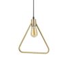 Závesné geometrické svietidlo ABC SP1 TRIANGLE v zlatej farbe | Ideal Lux