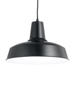 Závesné historické svietidlo MOBY SP1 v čiernej farbe | Ideal Lux