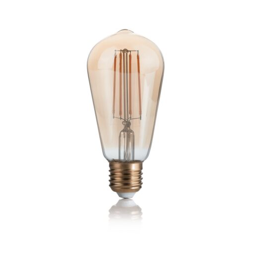 Žiarovka Filament CONO so zlatým sklom, E27, 4W, 440lm, Teplá biela | Ideal Lux