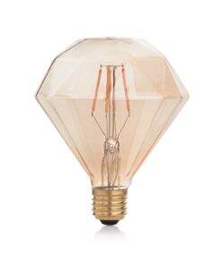 Žiarovka Filament VINTAGE DIAMOND, E27, 4W, 380lm, Teplá biela