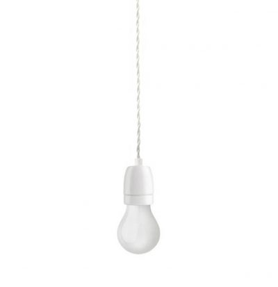 Porcelánové závesné svietidlo KLAUS SP1 v bielej farbe | Ideal Lux