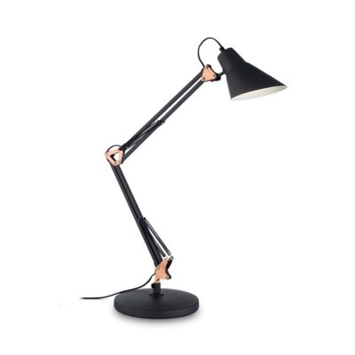 Retro stolová lampa SALLY TL1 v čiernej farbe| Ideal Lux