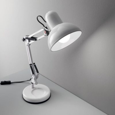 Retro stolové svietidlo KELLY TL1 v bielej farbe| Ideal Lux.