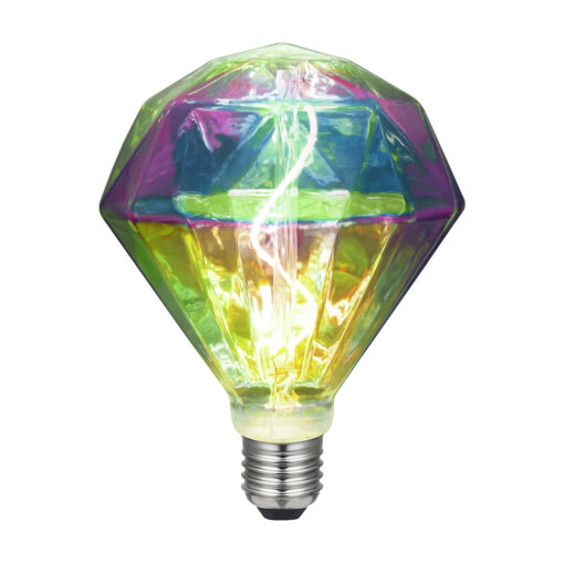 Filamentová LED žiarovka - DIAMANTE - 3W, E27, Stmievateľná, 2000K | Daylight Italia