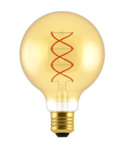 Zlatá LED žiarovka - GLOBUS - 5W, E27, Stmievateľná, 2000K, 250lm | Daylight Italia