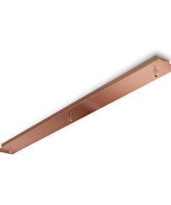 Kovová stropná rozeta pre 3 svietidlá v medenej farbe | Ideal Lux