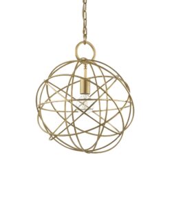 Kovový závesný luster v zlatej farbe KONSE SP1 | Ideal Lux