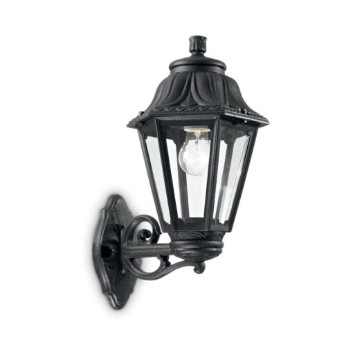 Vonkajšia lampa v klasickom štýle, čierna farba, IP44, ANNA AP1 BIG | Ideal Lux