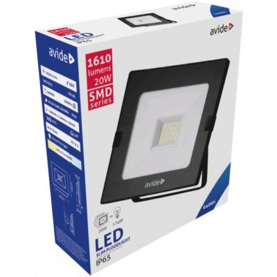 LED SLIM Reflektor SMD, Studená biela, 20W, 1600 lm