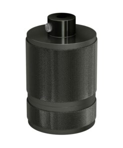 Mohutná objímka z hliníkovej zliatiny E27 vhodná pre použitie tienidla • Gunmetal