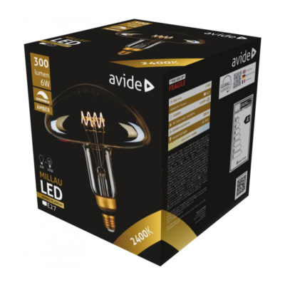 Filament LED žiarovka Millau, E27, 8W, 500lm, Stmievateľná, Teplá biela