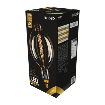 Filament LED žiarovka Ponte, E27, 8W, 500lm, Stmievateľná, Teplá biela | Avide.