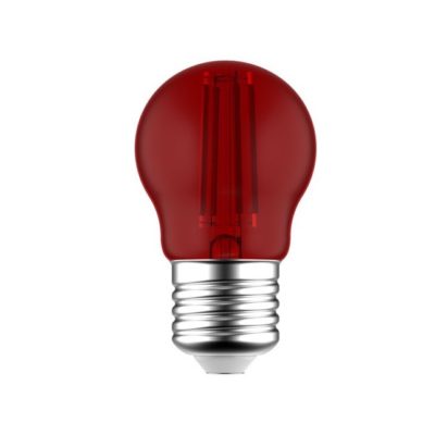 LED žiarovka Globetta E27, 1.4W, 16lm, Červená | Daylight Italia