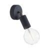 Exteriérová nástenná lampa IP65, karbónová čierna farba