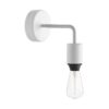 Exteriérová nástenná lampa s možnosťou zapojenia tienidla IP65, biela