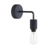 Exteriérová nástenná lampa s možnosťou zapojenia tienidla IP65, karbónová čierna farba