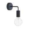 Exteriérová nástenná lampa s predĺžením IP65, čierna karbónová farbe