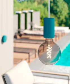 Exteriérová objímka so silikónovým elegantným krytom v tmavo tyrkysovej farbe – Obrázok 3