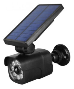 LED nástenné solárne svietidlo s pohybovým senzorom a falošnou kamerou, 4W, IP65, 200lm.